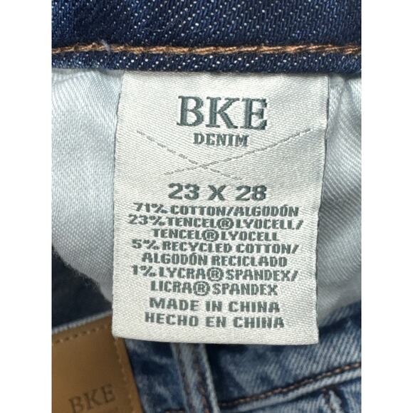 BKE Buckle Women's Taylor Low Slung Horseshoe Blue Denim Jeans - 23x28 (27x27) - Picture 5 of 6